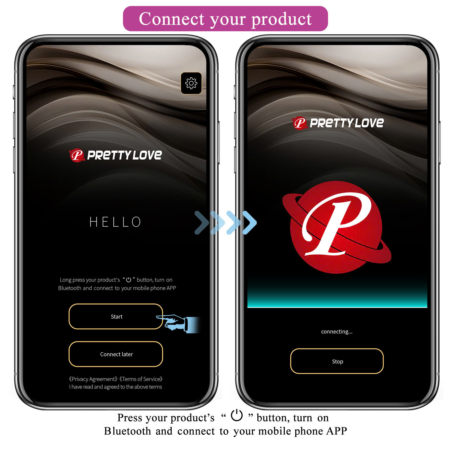 Trứng rung nòng nọc PrettyLove điều khiển từ xa qua app