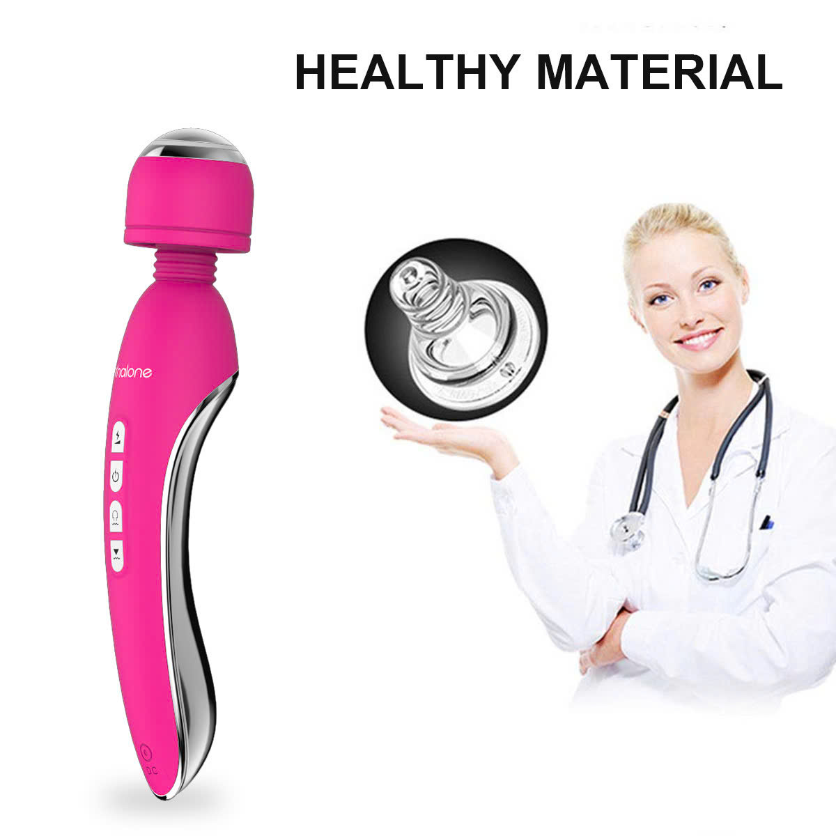 Chày rung sốc điện Nalone 7 tần số, kích thích điểm G cực mạnh