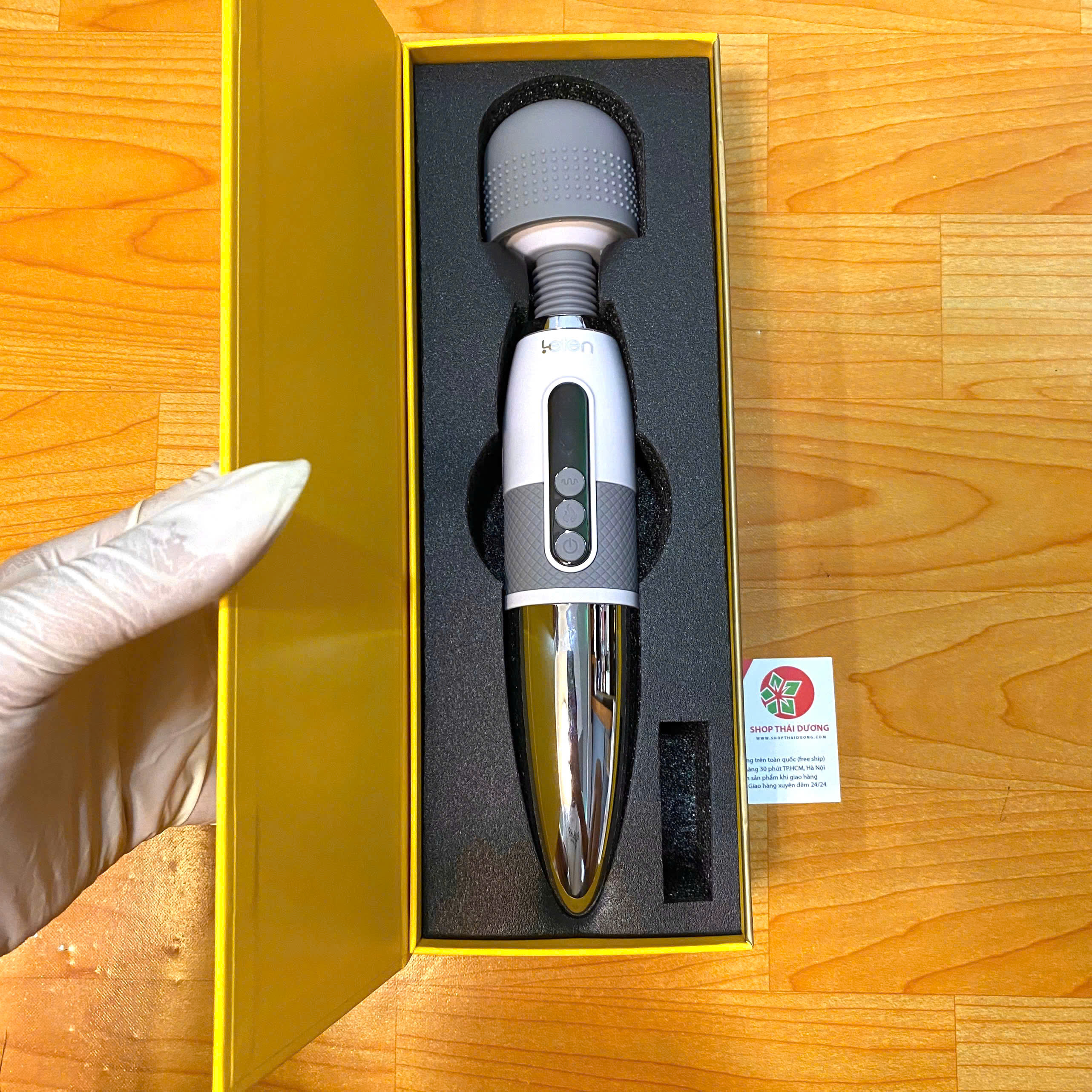 Máy Rung Tình Yêu Lightning AV Đa Tần Số Tỏa Nhiệt