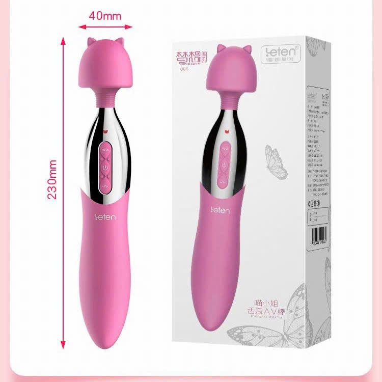 Chày Rung Leten Miss Cat AV Nhật Bản 2 Đầu Lưỡi Rung Siêu Mạnh Sưởi