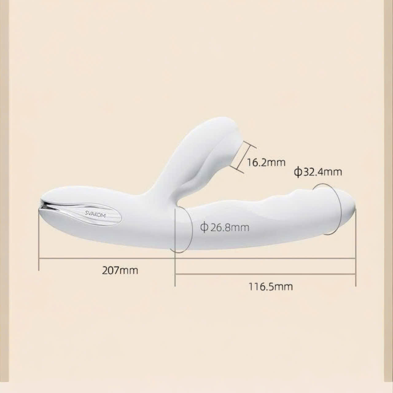 Dương vật giả Svakom Veromca massage rung thụt bú mút điểm G cao cấp