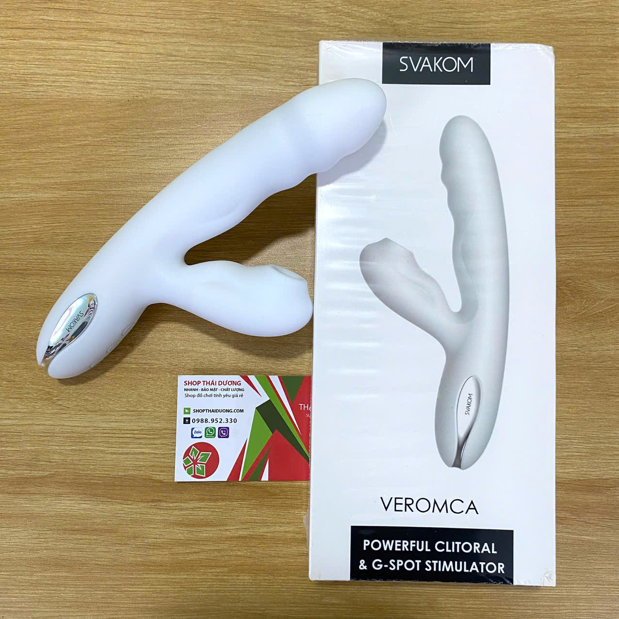 Dương vật giả Svakom Veromca massage rung thụt bú mút điểm G cao cấp
