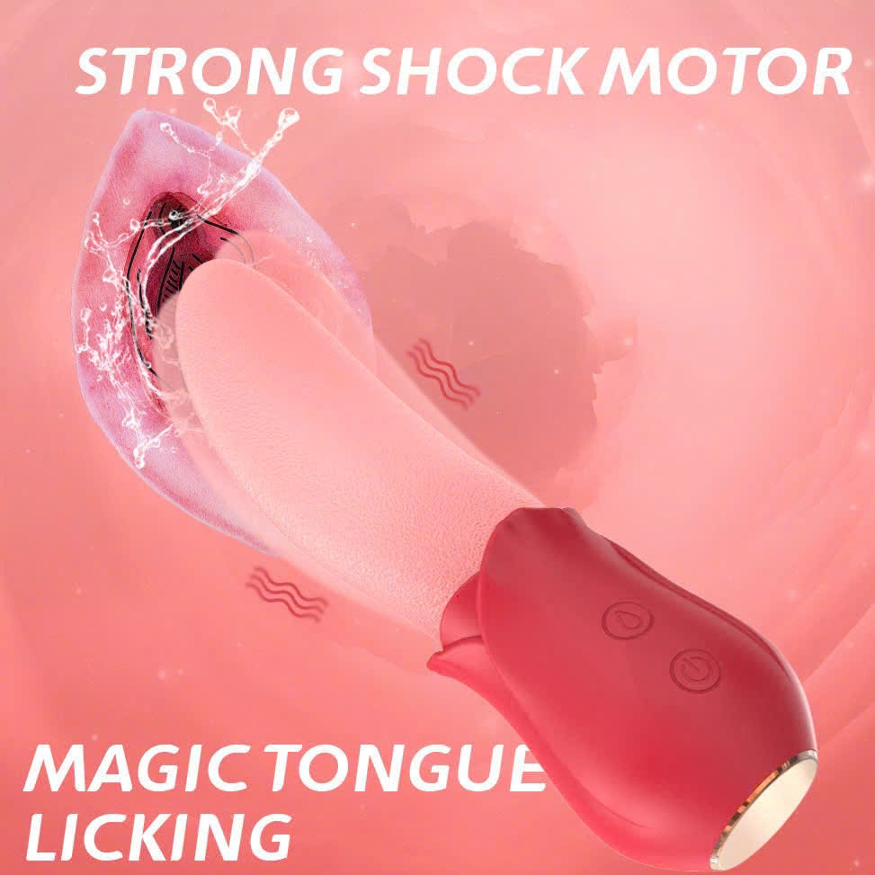 Lưỡi liếm rung massage âm đạo kích thích cực mạnh ABS silicon mềm