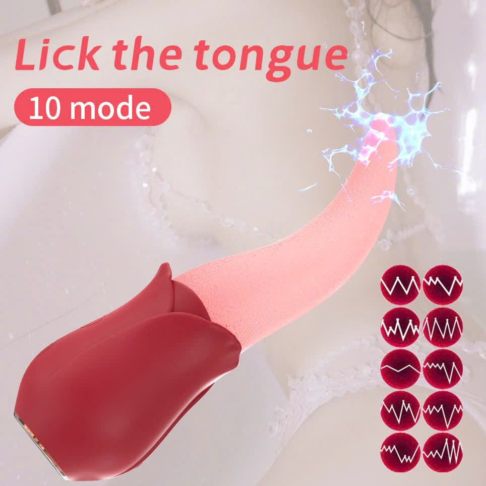 Lưỡi liếm rung massage âm đạo kích thích cực mạnh ABS silicon mềm