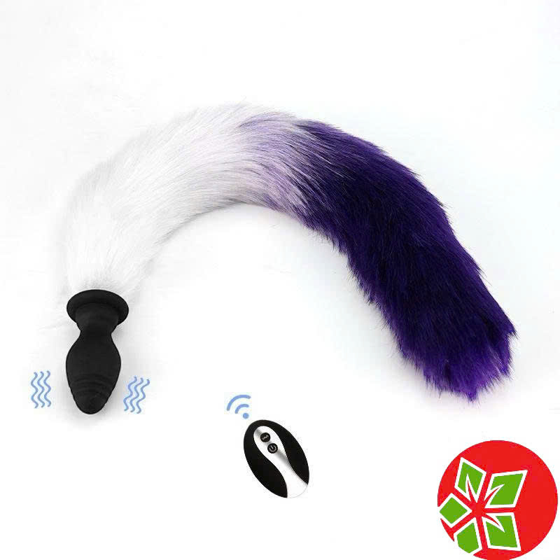 Đuôi cáo silicon cosplay rung mạnh, điều khiển từ xa 10 chế độ Đuôi cáo silicon cosplay rung mạnh, điều khiển từ xa 10 chế độ