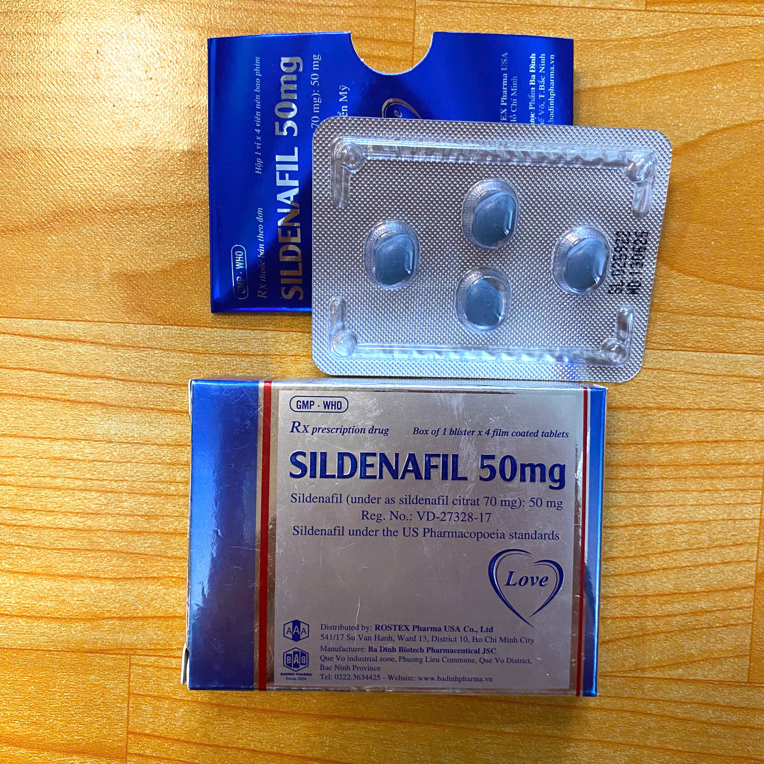 Thuốc Cường Dương Sildenafil 50mg Kéo Dài Thời Gian, Chống Xuất Tinh
