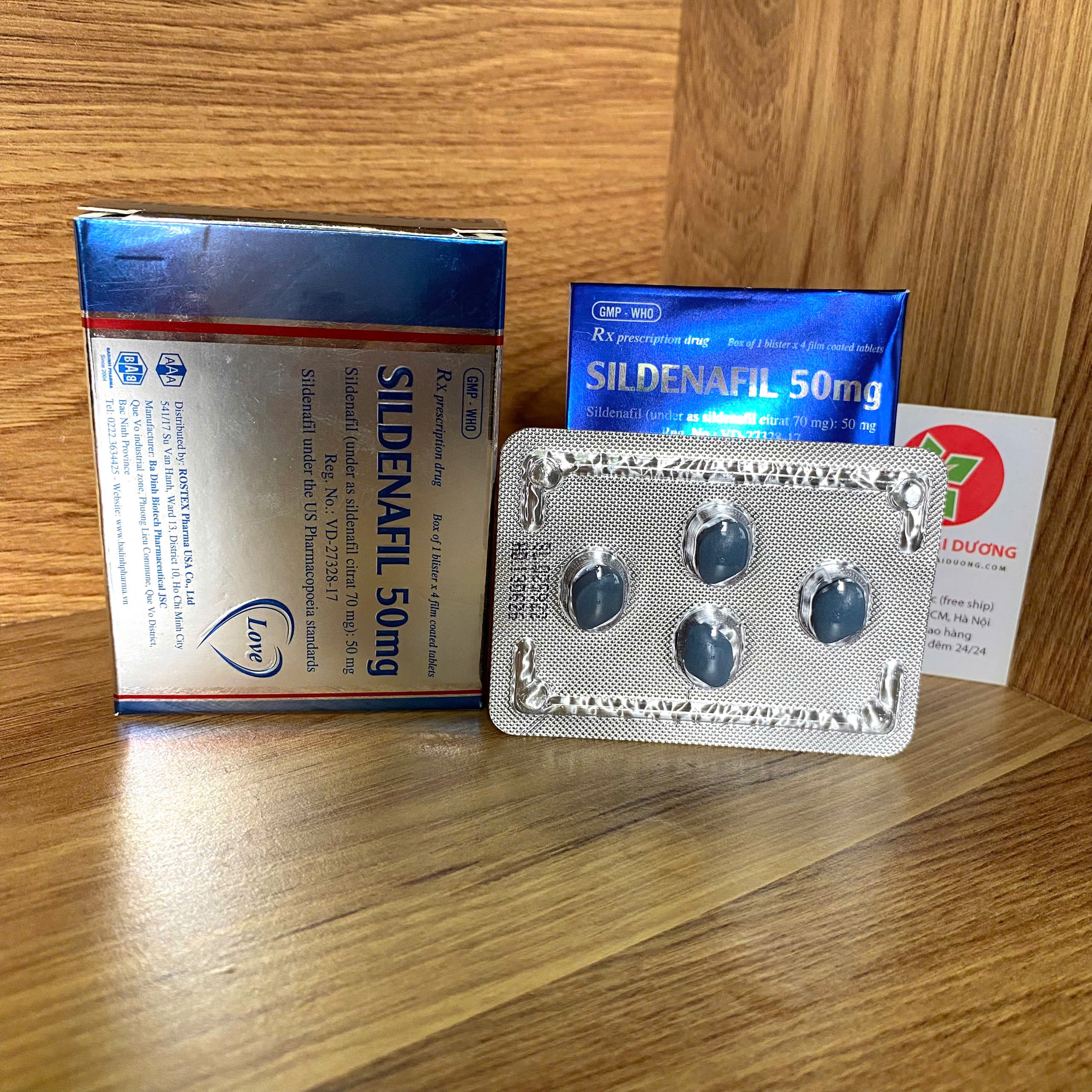 Thuốc Cường Dương Sildenafil 50mg Kéo Dài Thời Gian, Chống Xuất Tinh