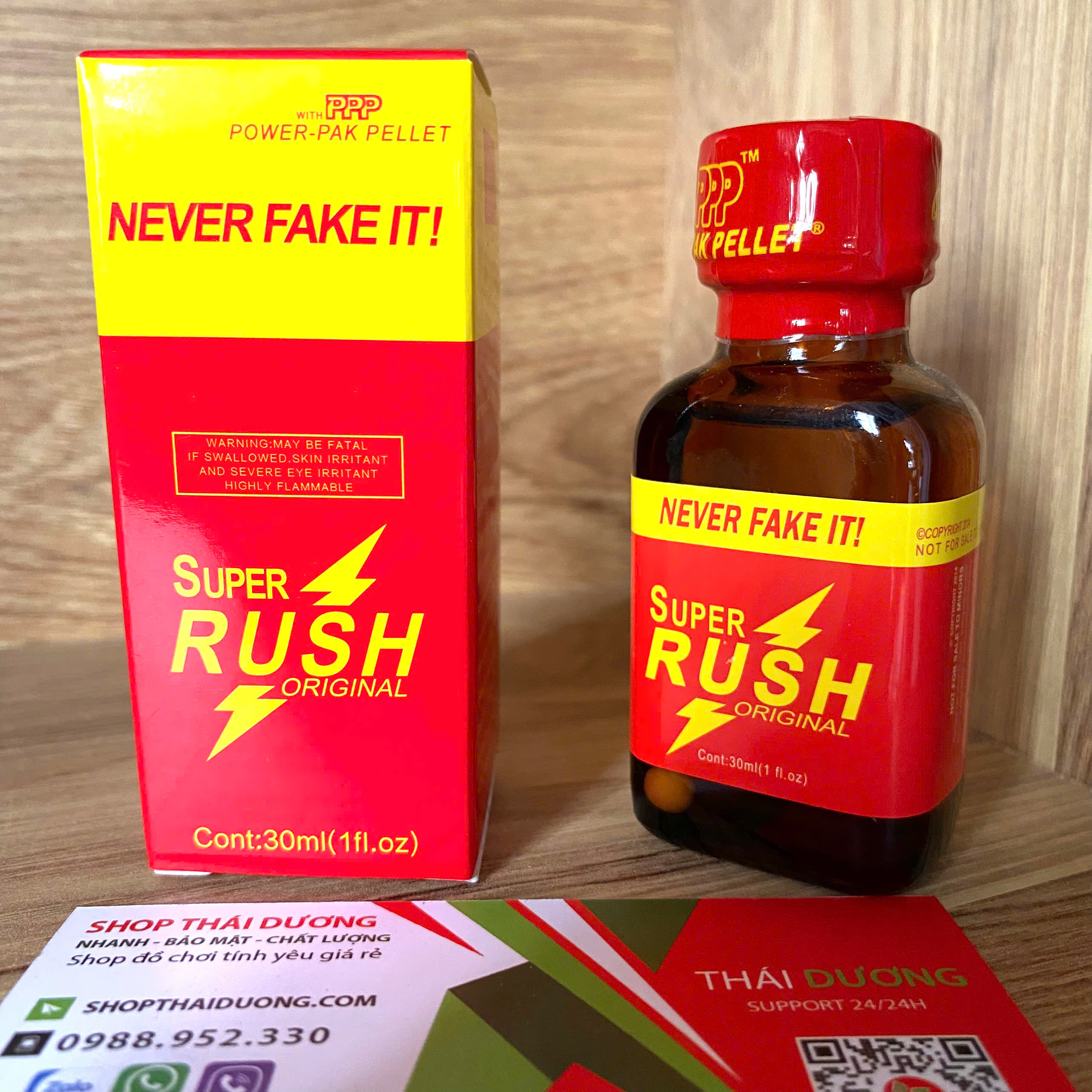 Tinh dầu Popper Super Rush Red 30ml đỏ Mỹ kích thích hưng phấn